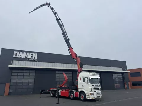 Scania R R730 V8 730 V8 8x4 Palfinger PK 65002-SH F + JIB + Haakarmsysteem